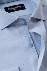 Light Grey Dots Men's Dress Shirt